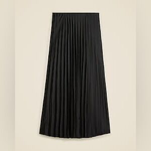 Gwyneth Pleated Slip Skirt Black Size XL